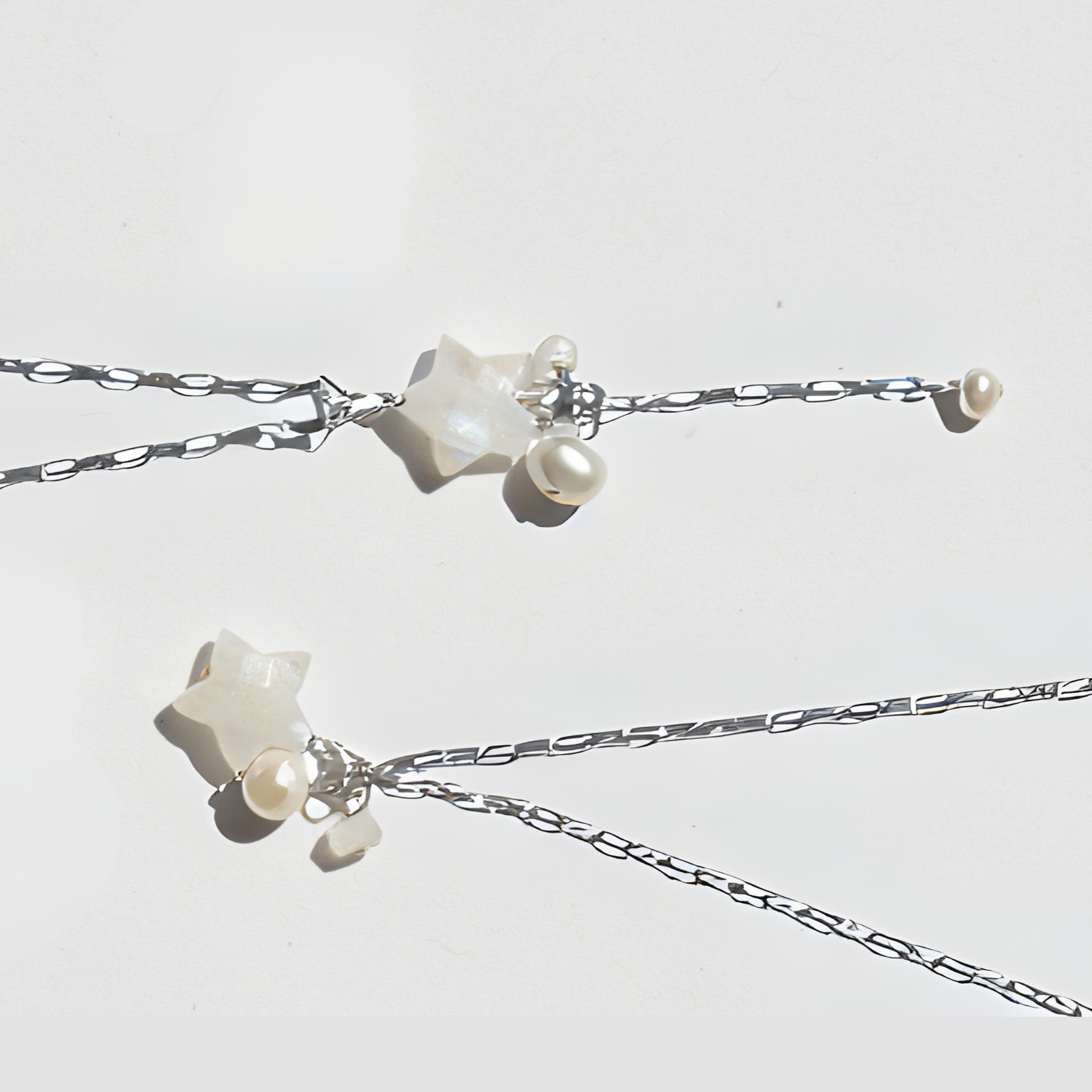 North Star Silver Lariat Necklace