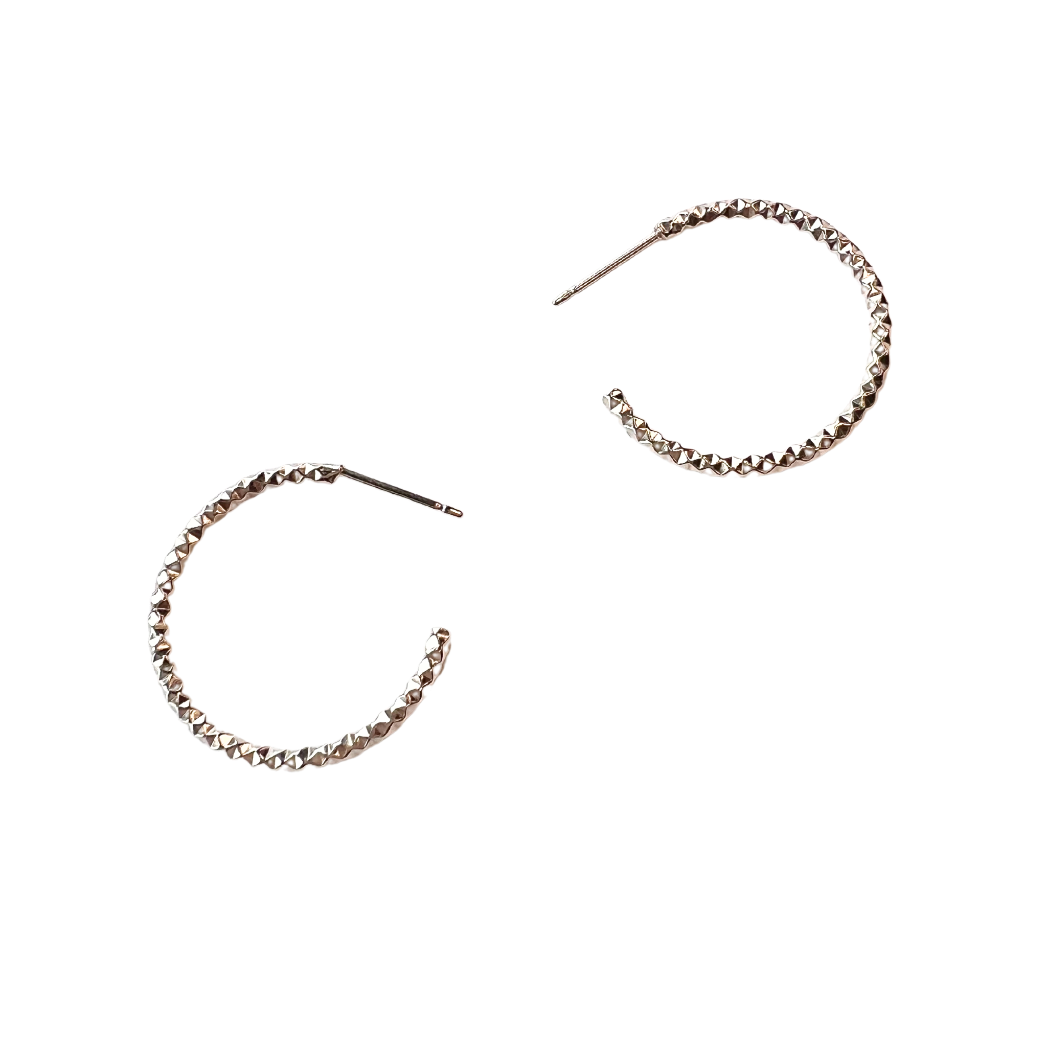 Triangle Silver Small Hoops