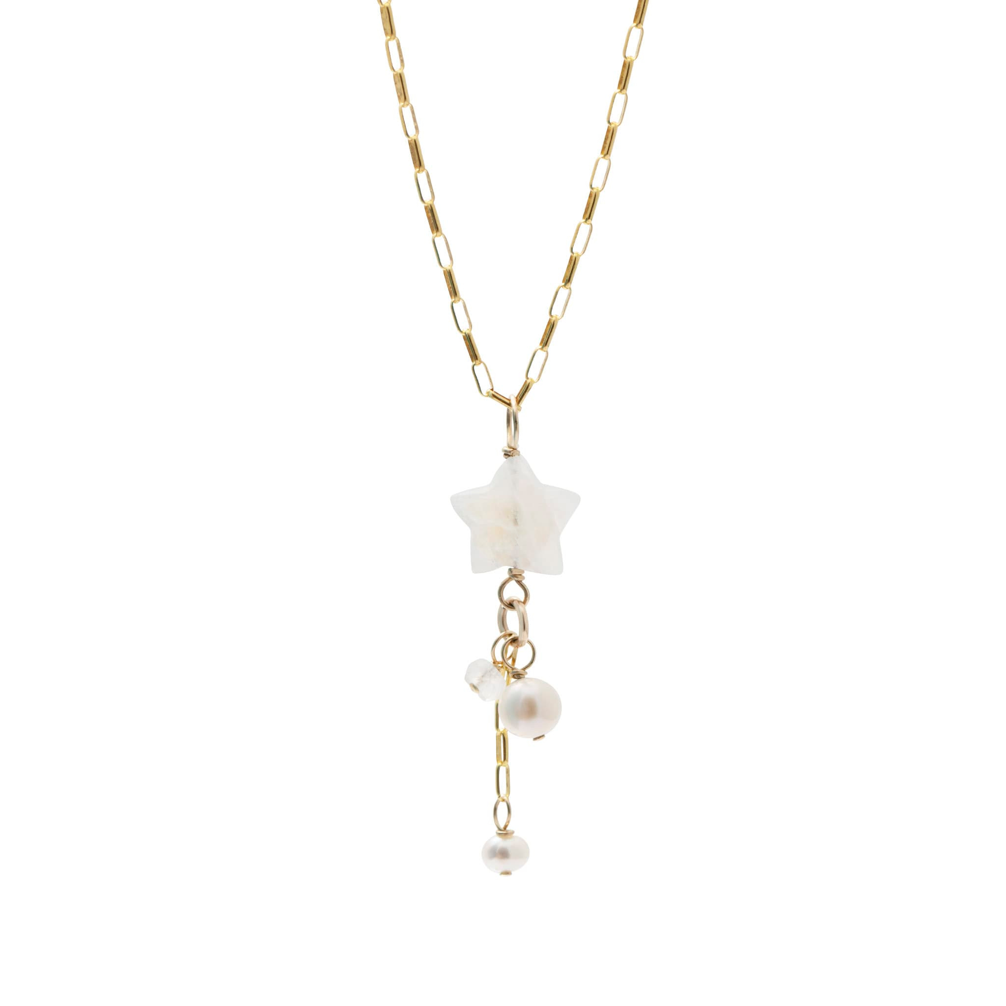 North Star Gold Lariat Necklace