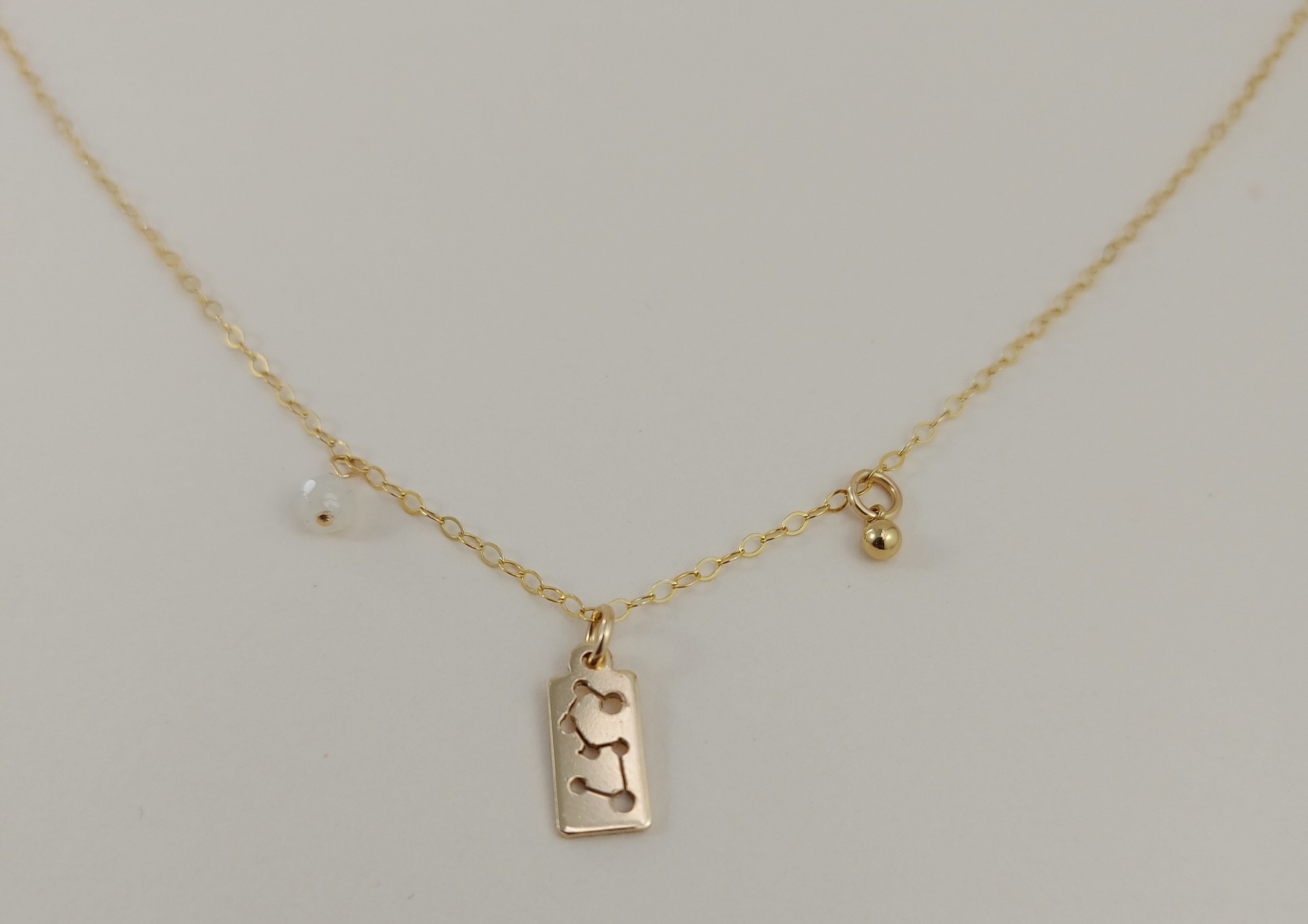 The gold leo necklace