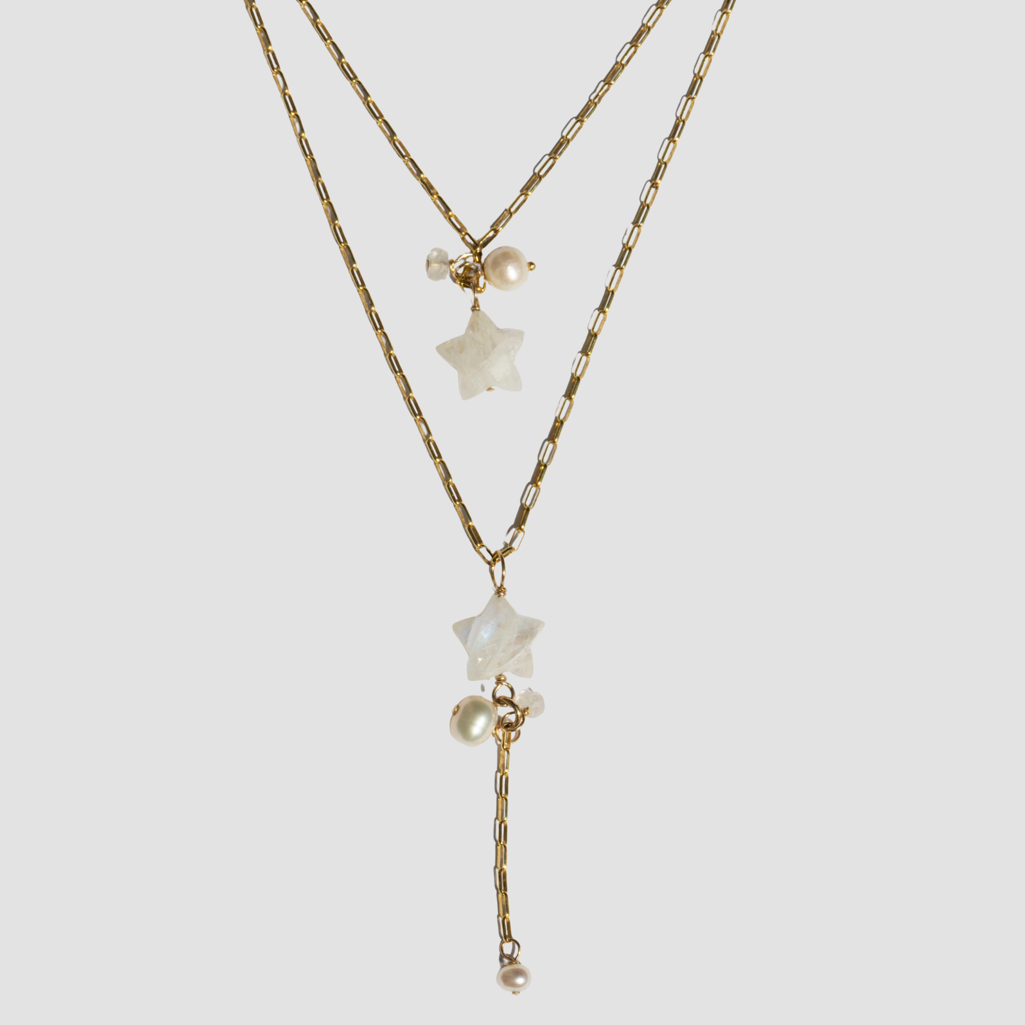 North Star Gold Lariat Necklace