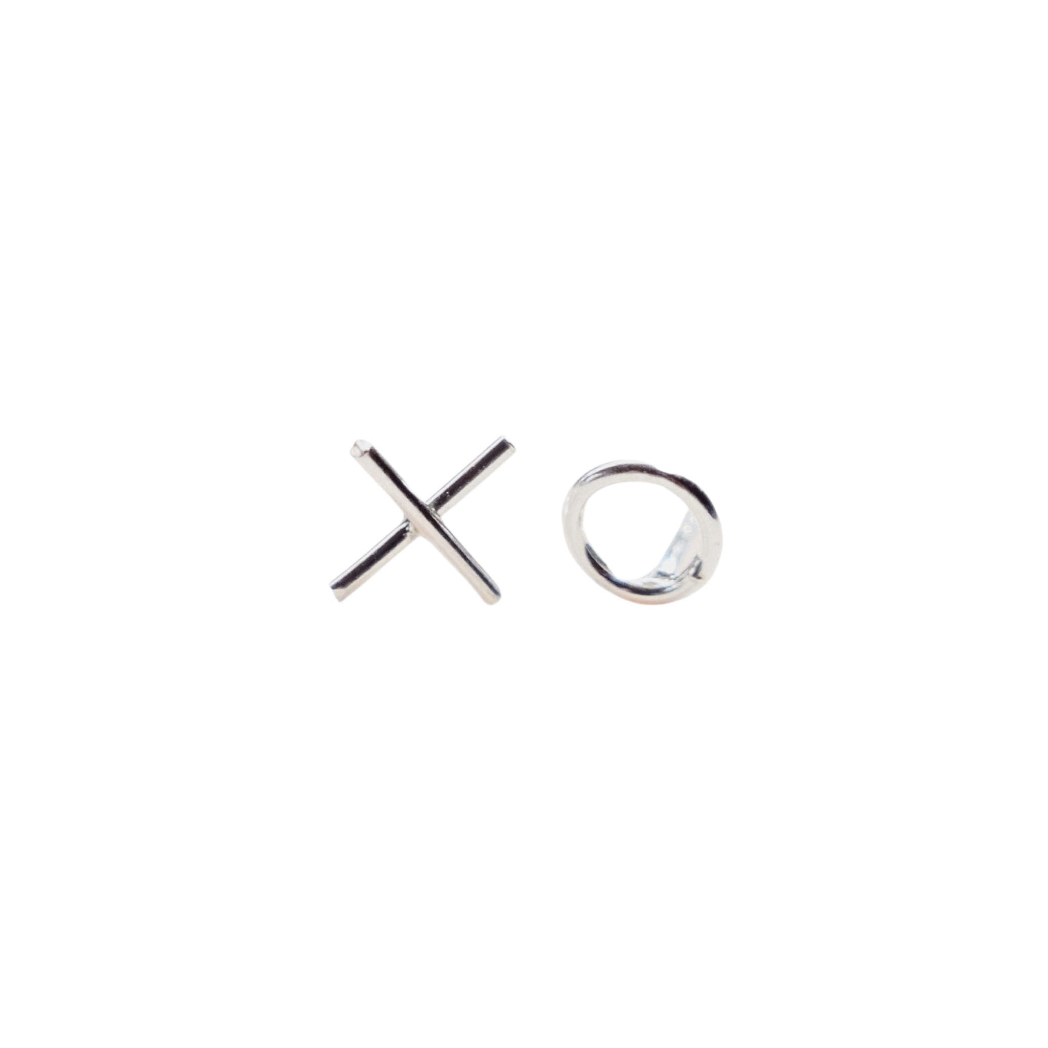 'XO' Silver Stud Earrings