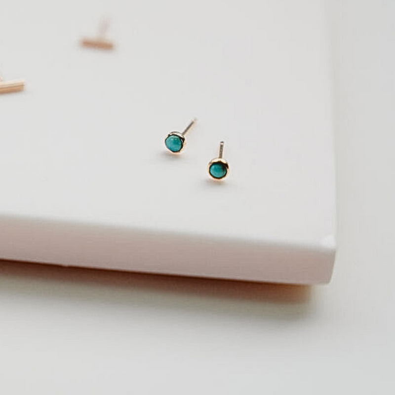 Gold-filled Gemstone Studs