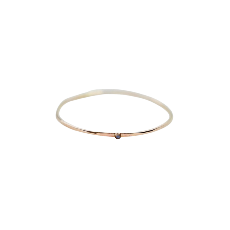 Hex Gold Bracelet with Gemstone