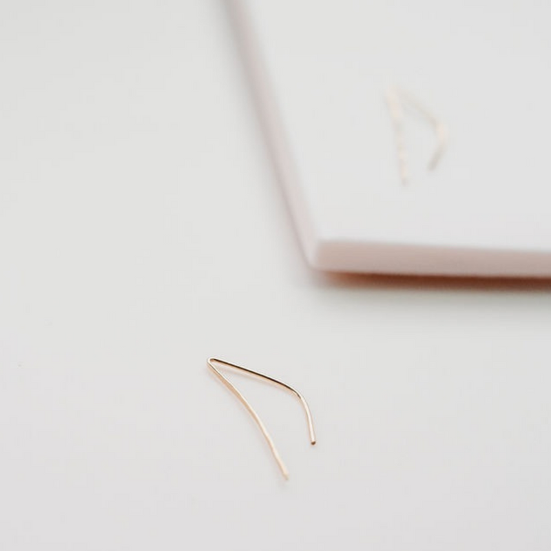 Celestial Pearl Gold Hoops