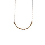 Gold Branch Texture Necklace