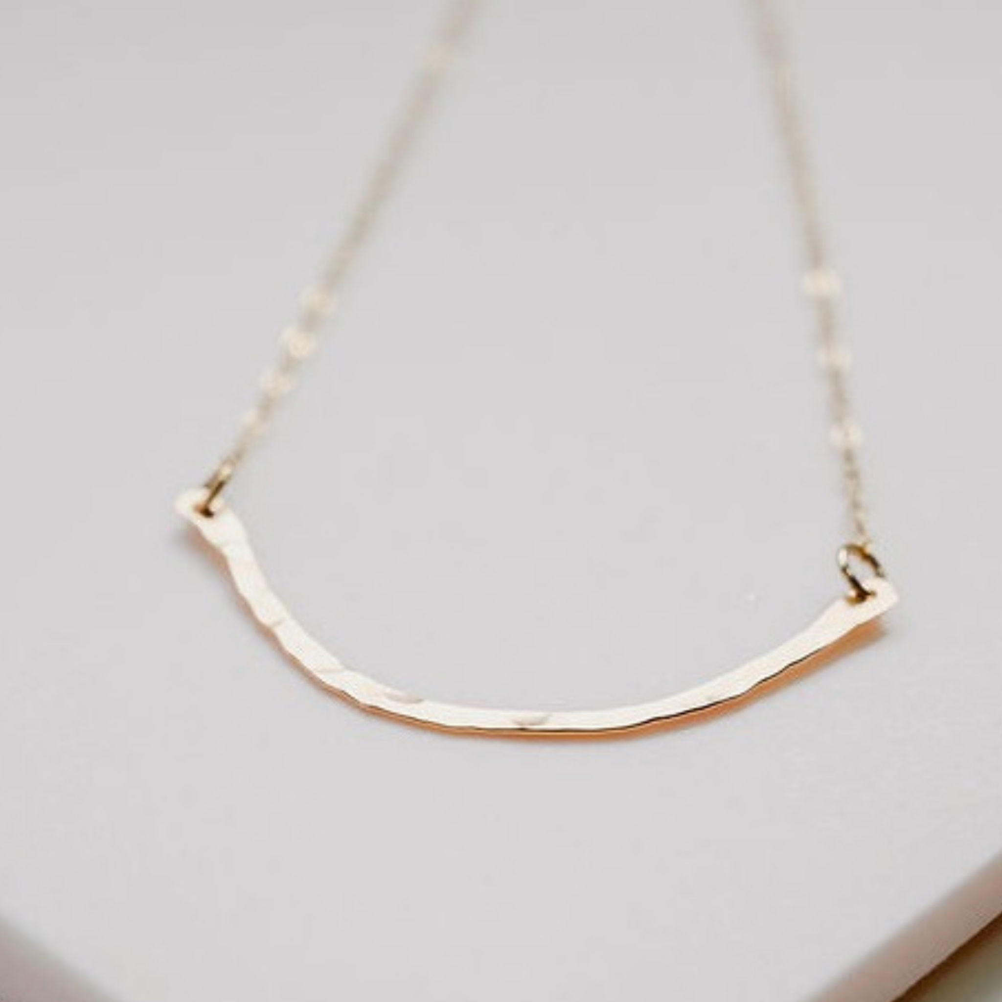 Gold Branch Texture Necklace