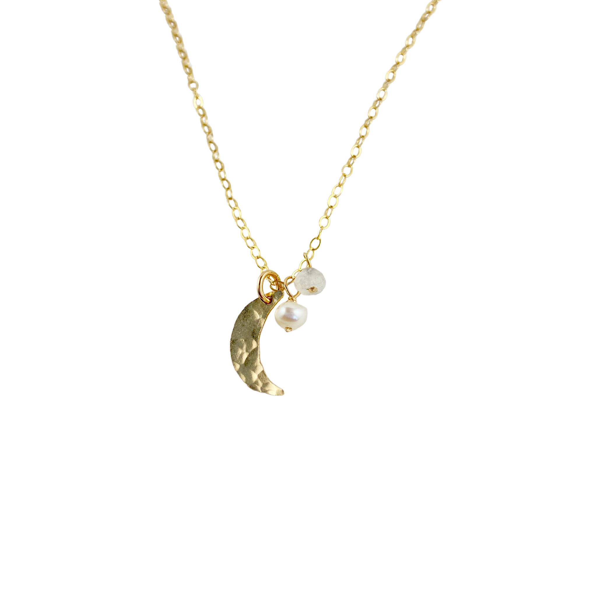 Dreamer Large Moon Pearl Moonstone Necklace