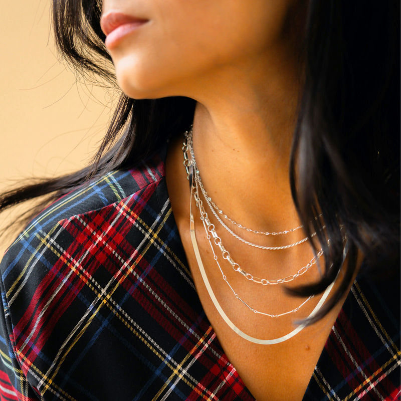 Silver Timeless Layering Necklace