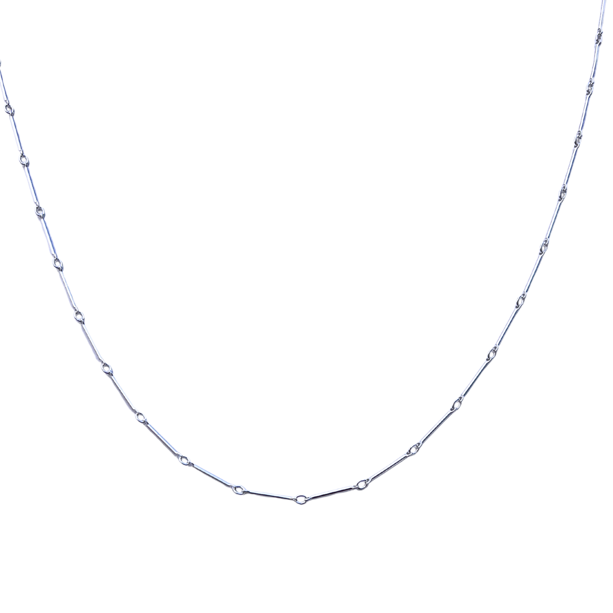 Silver Bar Layering Necklace