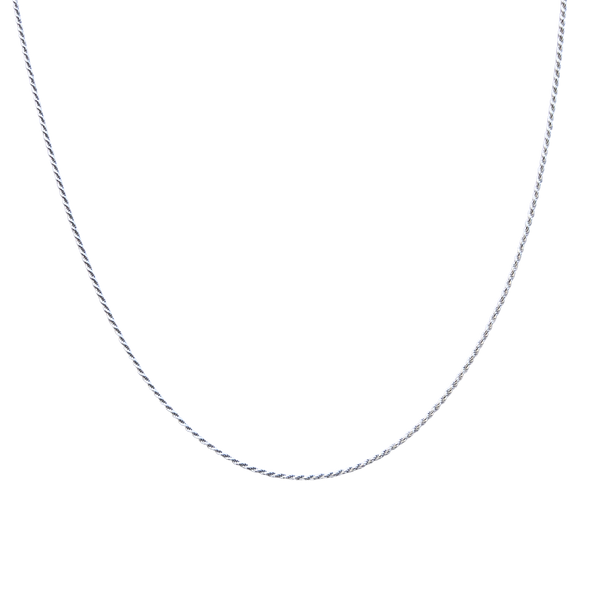 Silver French Roper Layering Necklace