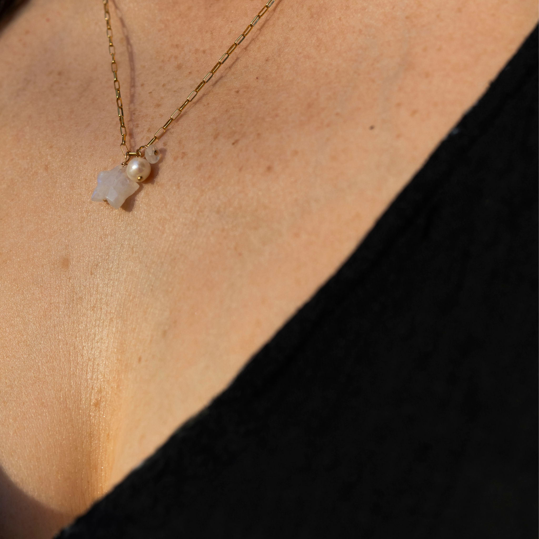 North Star Gold Charm Necklace