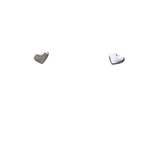 Unity Silver Heart Earrings