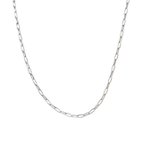 Silver Oval Layering Necklace