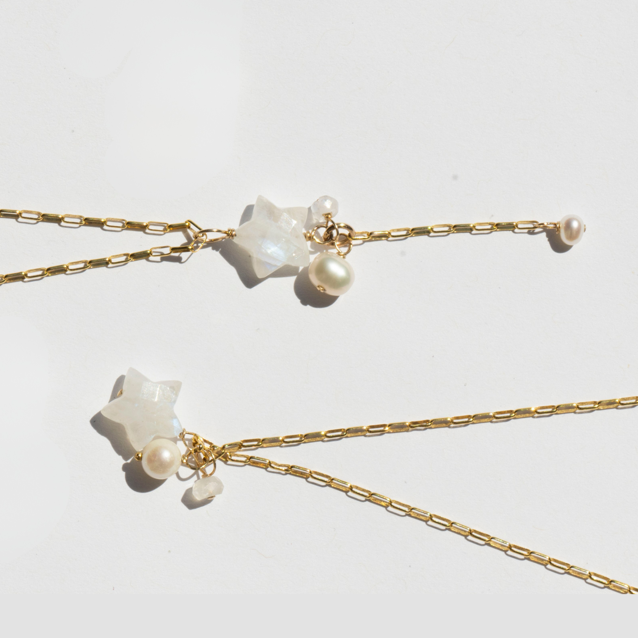 North Star Gold Lariat Necklace