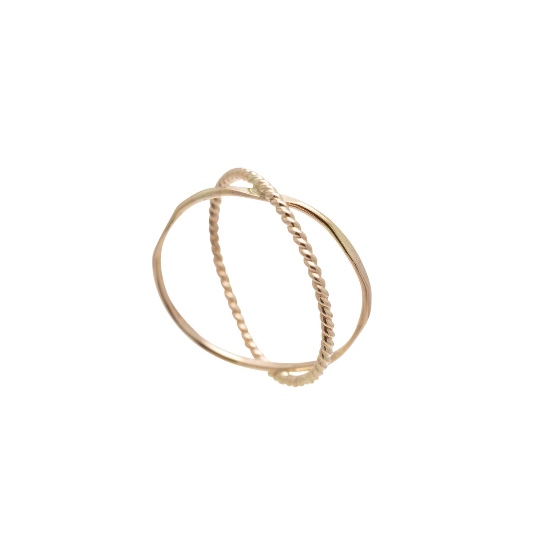 Gold Orbit Ring