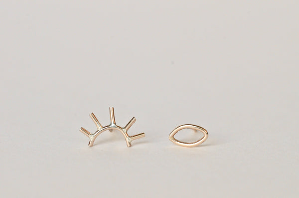 Our pair of gold open eye studs
