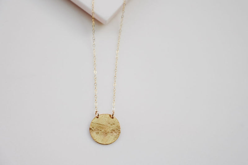 Our Gold-filled full moon necklace