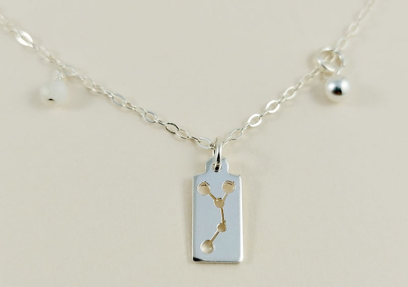 The silver cancer necklace