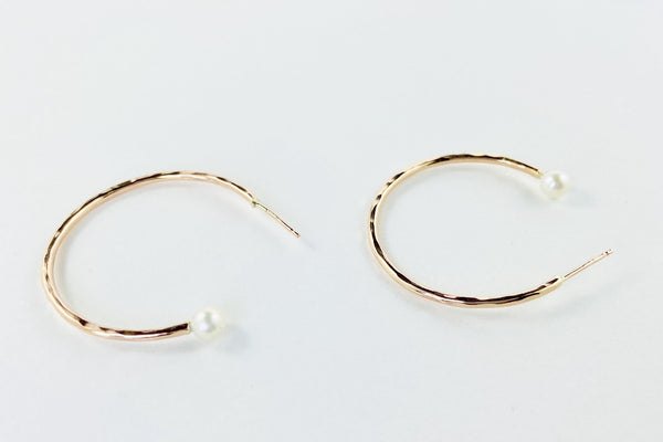the medium gold hoop earrings